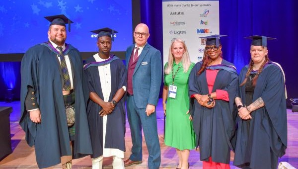 L-R: Drew McLaren, Daniel Akpesiri Vote, Andy Shenstone, Louise Adamson, Adaora Ogbu and India Lambley&nbsp;