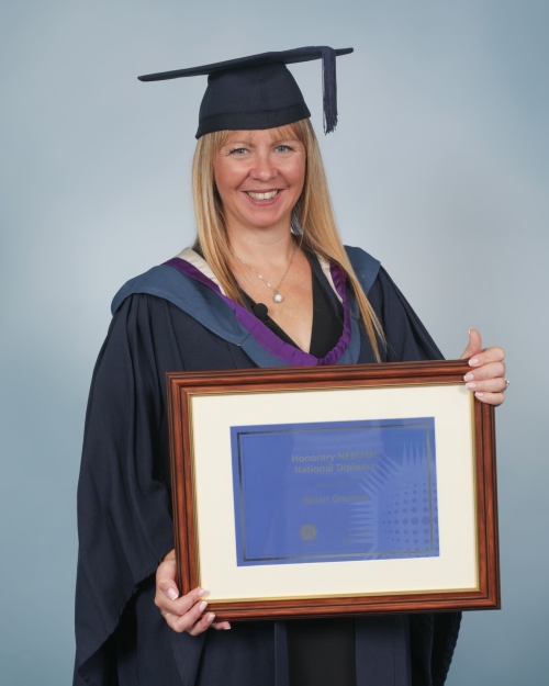 Rhian Greaves, Honorary Diploma Recipient