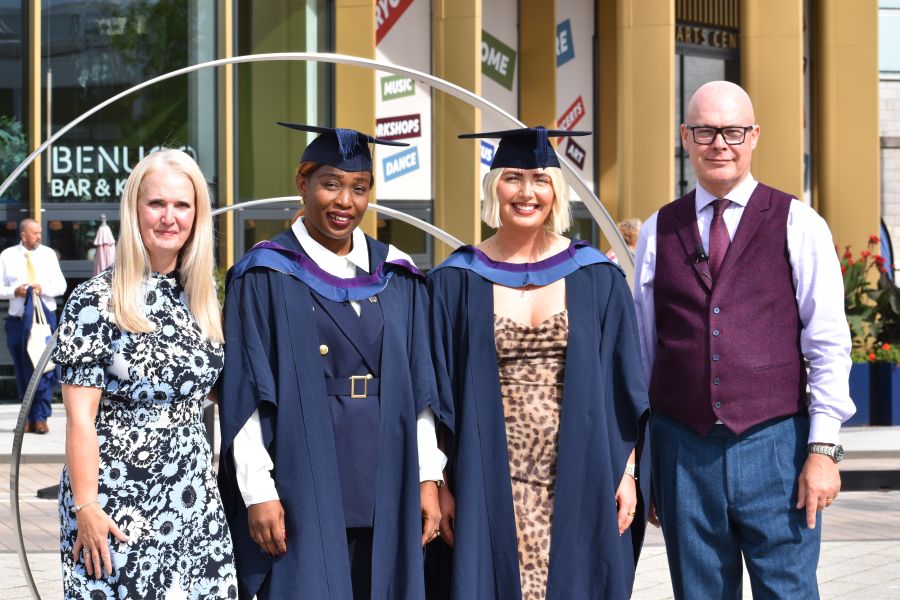 Scholarship recipients at Graduation