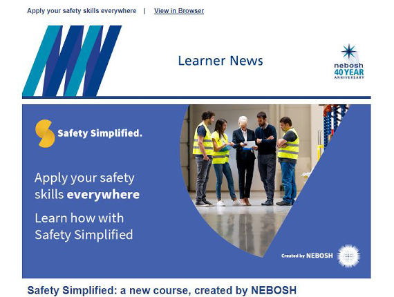 NEBOSH Learner Newsletter November 2019