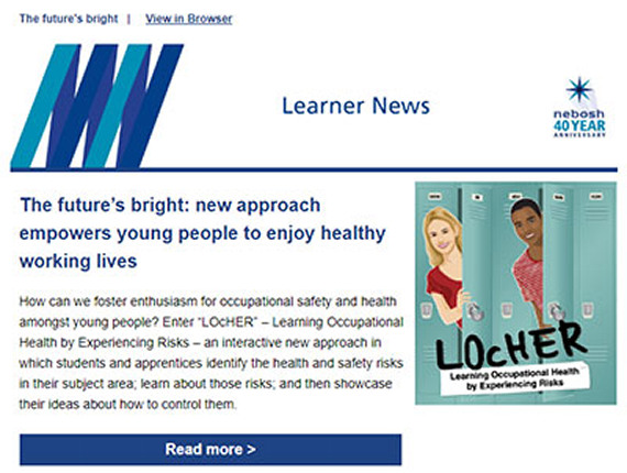 NEBOSH Learner Newsletter August 2019