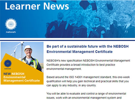 NEBOSH Learner Newsletter June 2021