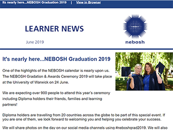 NEBOSH Learner Newsletter June 2019