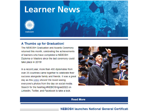 NEBOSH Learner Newsletter September 2022