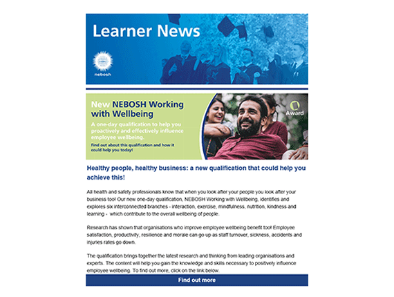 NEBOSH Learner Newsletter February 2021