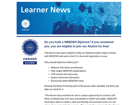 NEBOSH Learner Newsletter November 2020