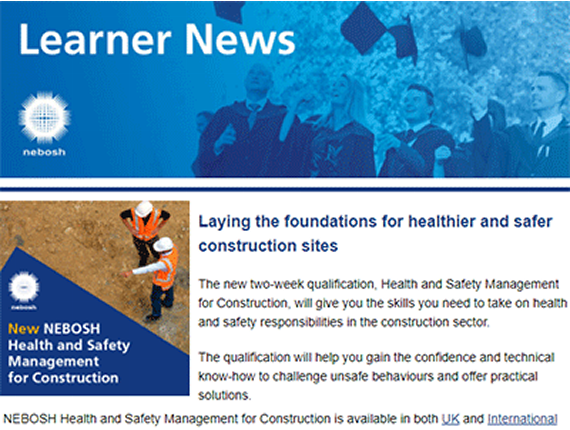 NEBOSH Learner Newsletter March 2021