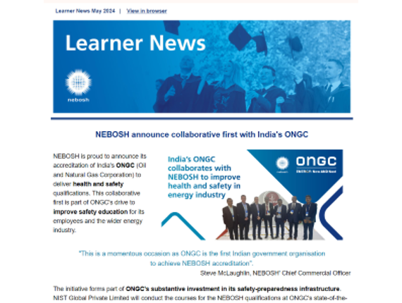 NEBOSH Learner Newsletter May 2024
