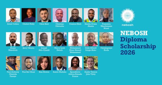 NEBOSH announces recipients of 2026 health and safety scholarship