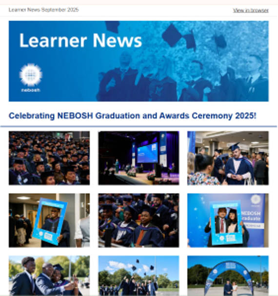 NEBOSH Learners Newsletter September 2025
