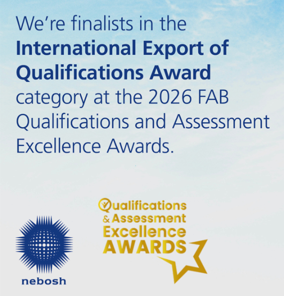 NEBOSH shortlisted for International Export of Qualifications Award at the 2026 FAB Awards
