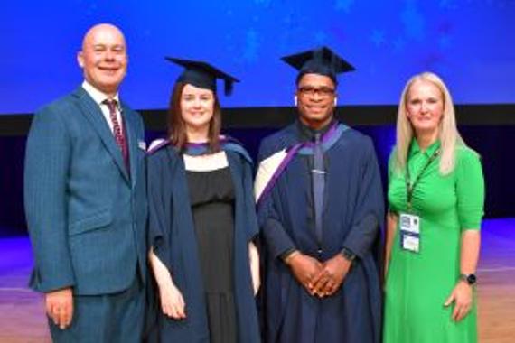 Six health and safety professionals make history as first Michael Adamson scholars to graduate