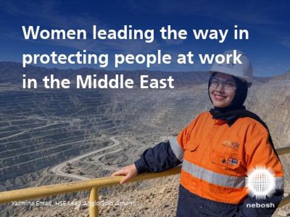 Women leading the way in protecting people at work in the Middle East